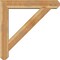 Ekena Millwork Traditional Craftsman Rough Sawn Bracket w/ Offset Brace, Western Red Cedar, 8"W x 44"D x 44"H BKT0806X44X44TRA04RWR - alternate 4